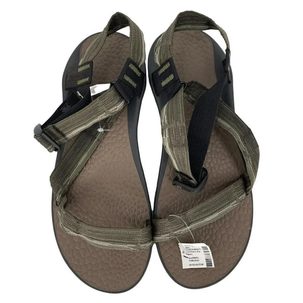 Chaco Mighty Sandals Synthetic Weave Z‎ Strap Green J103749 NWT Men 13 M